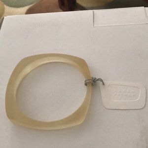 Karen Palmer citrine lucite bracelet. NWT.